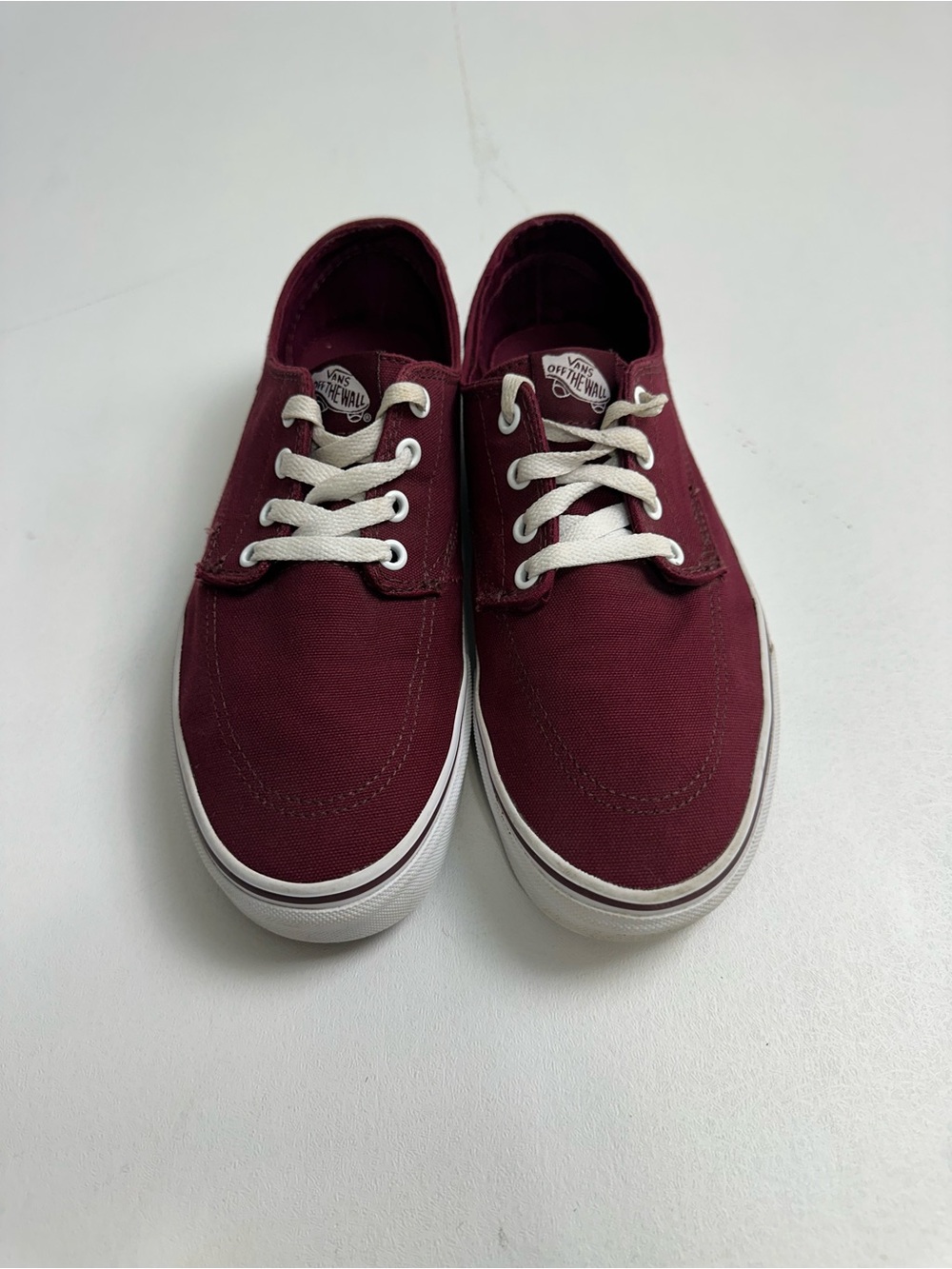 Vans Men's 8.5 Authenticโ Canvas Sneakers - maroon